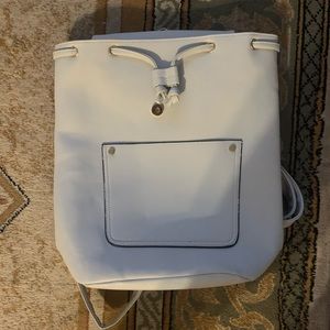 New with tags Faux Leather Grey Backpack